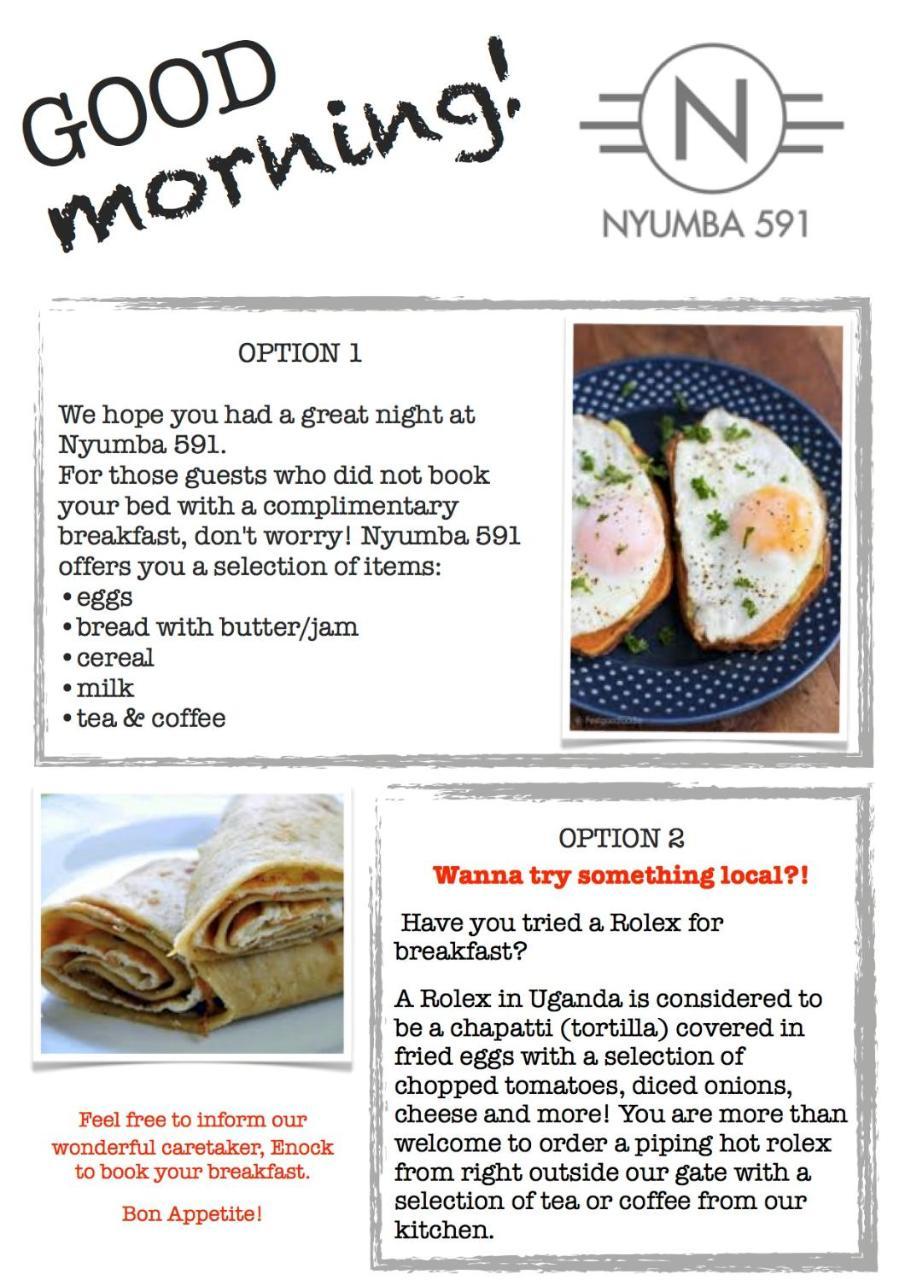 Nyumba 591 Hotell Kampala Eksteriør bilde